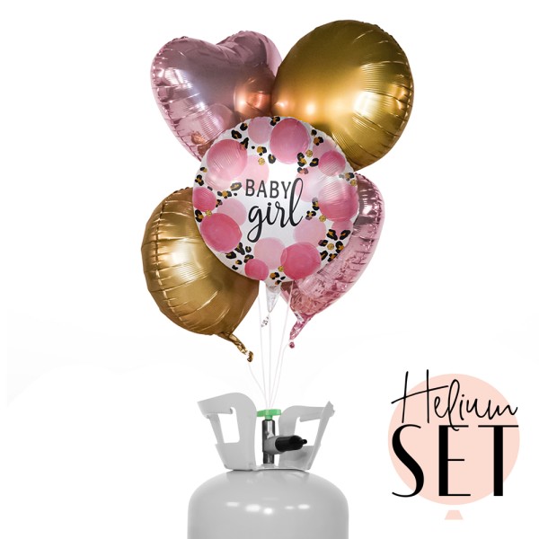 Helium Set - Baby Girl Leopard