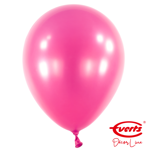 50 Luftballons - DECOR - Ø 35cm - Pearl &amp; Metallic - Hot Pink