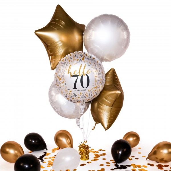 Heliumballon in a Box - Celebrate Birthday 70
