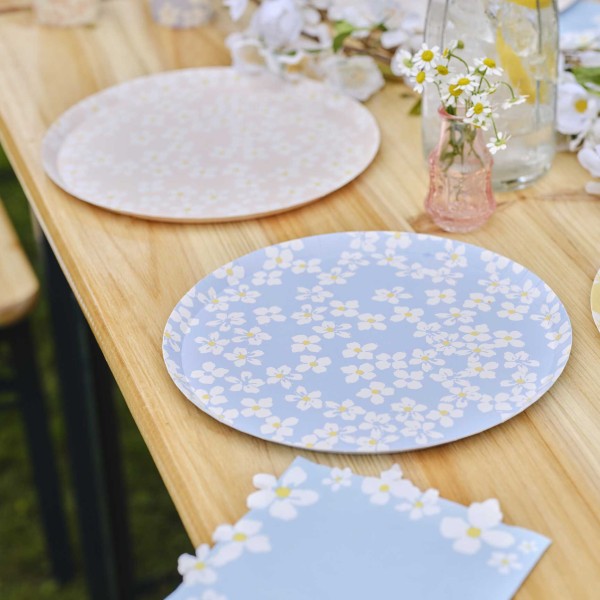 Paper Plates - Mixed pack of Blossom Print Paper Plates