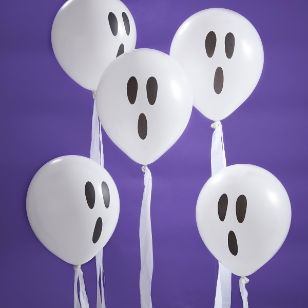 10 Balloons - Ghosts With Streamers