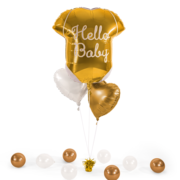 Heliumballon in a Box - Hello Baby