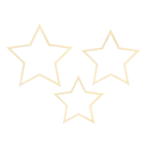 1 Dekoset - Hanging - Mixed Stars - Gold