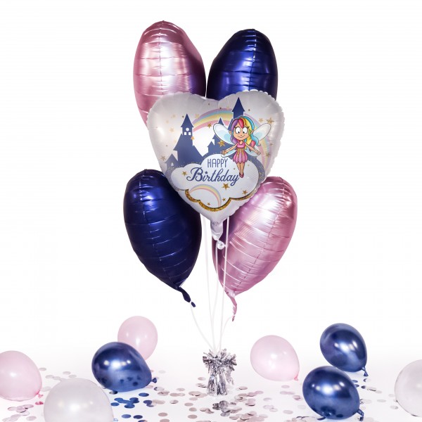 Heliumballon in a Box - Fairy Birthday