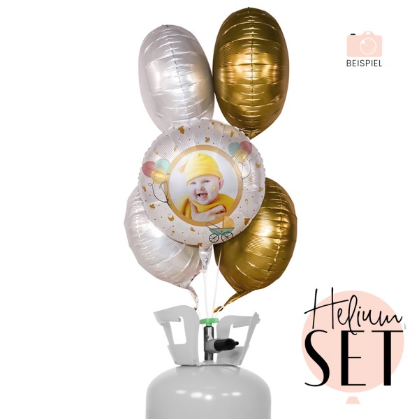 Helium Set - Fotoballon - Baby Buggy