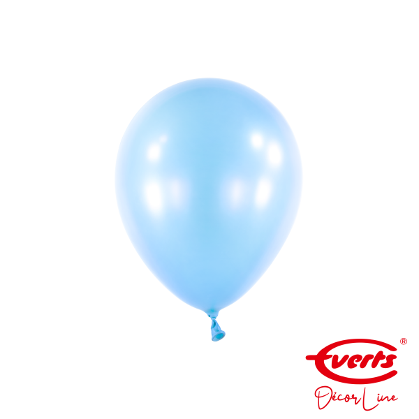100 Miniballons - DECOR - Ø 13cm - Pearl &amp; Metallic - Pastel Blue