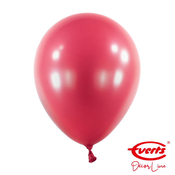50 Luftballons - DECOR - Ø 28cm - Pearl &amp; Metallic - Burgundy