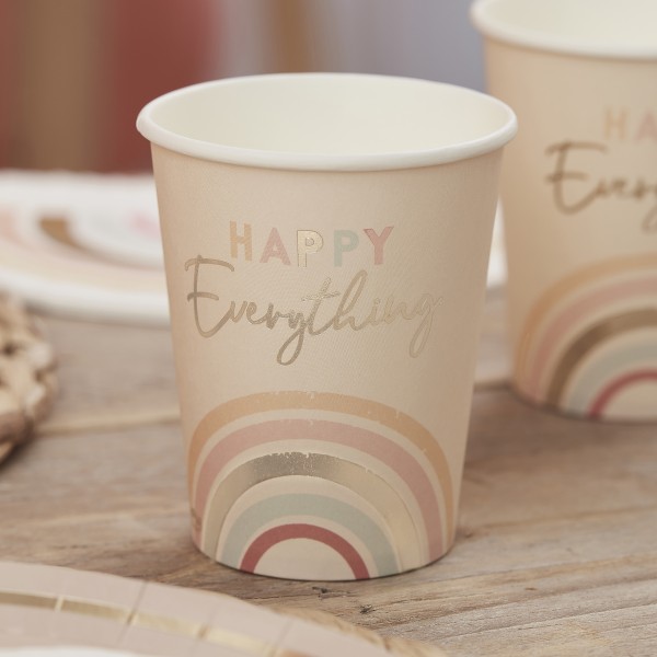 8 Cup - Happy Everything - Gold Foiled