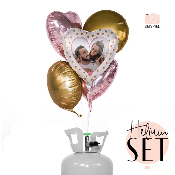 Helium Set - Fotoballon - Ich liebe Dich