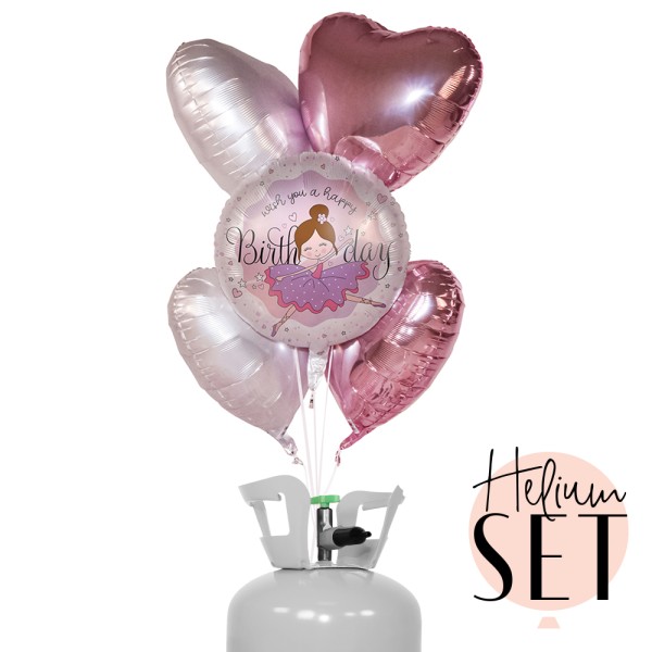 Helium Set - Dancing Ballerina Birthday