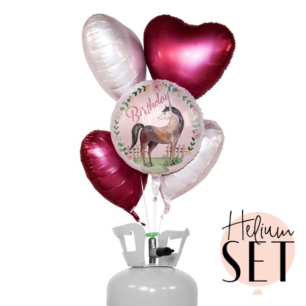 Helium Set - Charming Horse Birthday