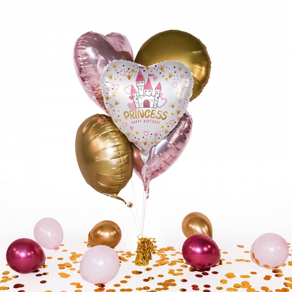Heliumballon in a Box - Magical Princess Birthday