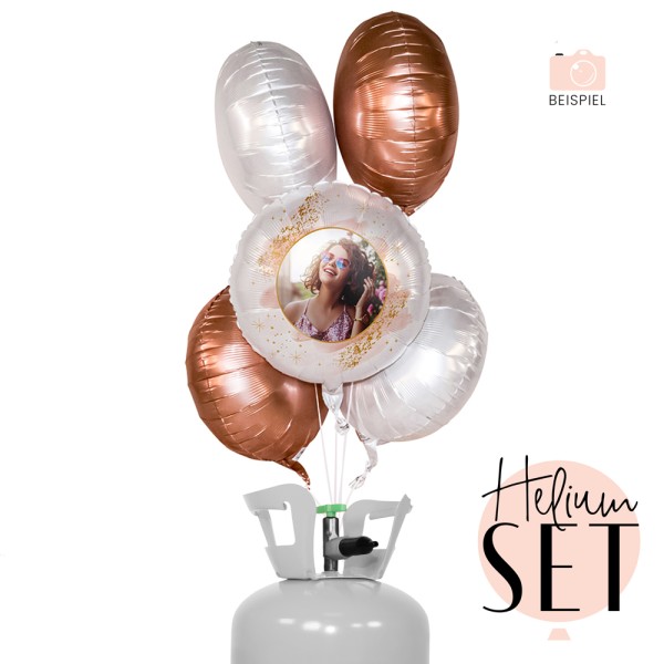 Helium Set - Fotoballon - Birthday Smooth Watercolour