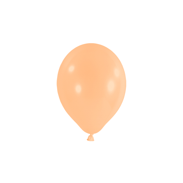 100 Miniballons - Ø 12cm - Pastell - Pfirsich