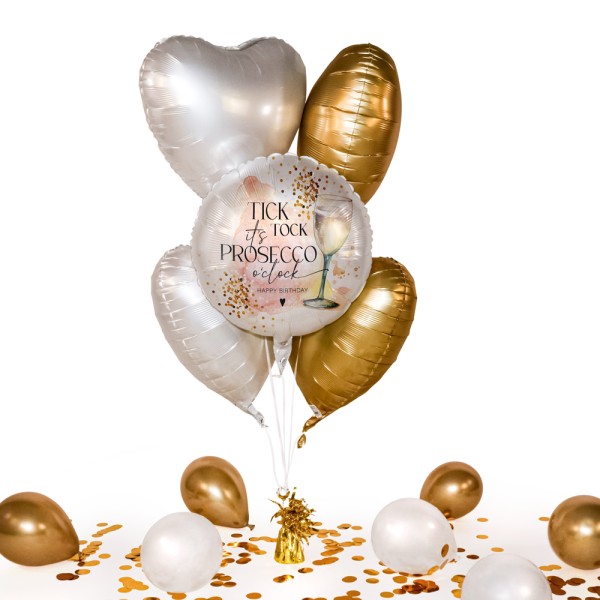 Heliumballon in a Box - Prosecco Birthday