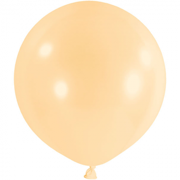 1 Riesenballon - Ø 1m - Pastell - Pfirsich
