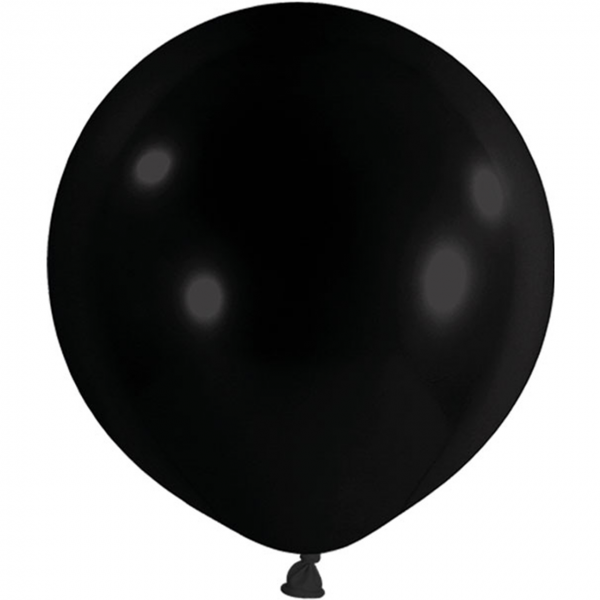1 Riesenballon - Ø 1m - Schwarz