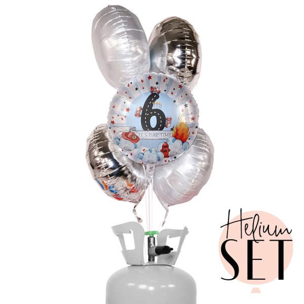 Helium Set - Happy Fire Engine - Sechs