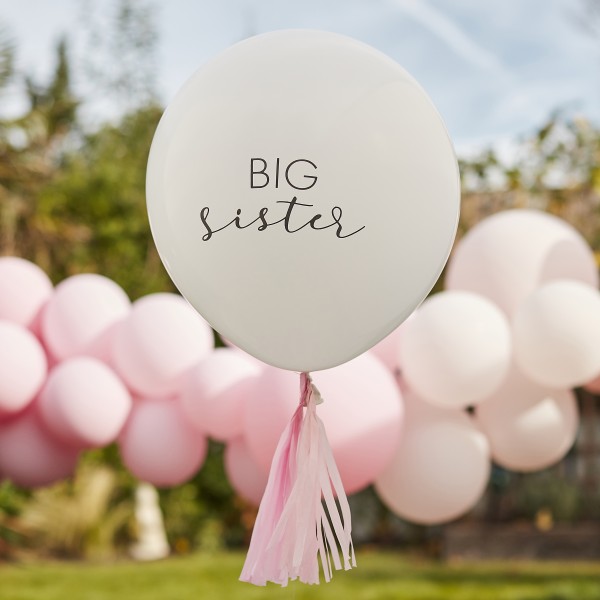 1 Balloon - Big Sister - White