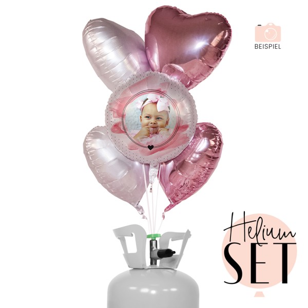 Helium Set - Fotoballon - Welcome the the World, Baby Girl!