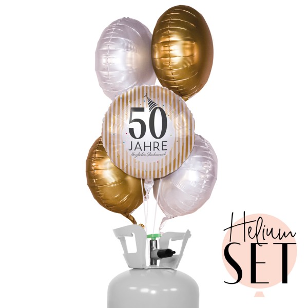 Helium Set - 50 Jahre Golden Stripes