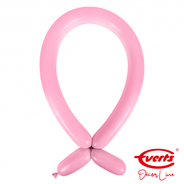 100 Modellierballons - DECOR - E260 - Pretty Pink (Rosa)
