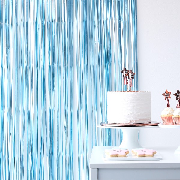 1 Curtain Backdrop - Blue