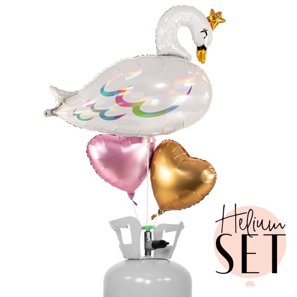 Helium Set - Iridescent Swan